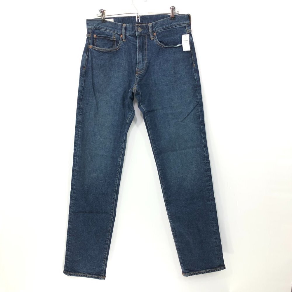 NEW Gap Men's 31x 32 Straight Fit Denim Jeans Medium Wash NWT